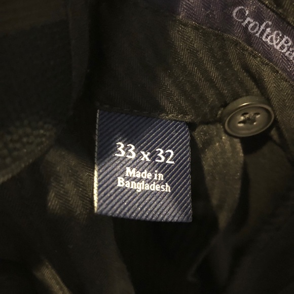 Men’s Croft & Barrow Black Khaki Pants - Picture 3 of 3